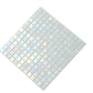 Cotton White 12x12 Glossy Square Glass Mosaic Tile (20 pack, 20 sq ft/case) - Sample