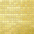 Sample - Gold Yellow 12x12 Glossy Uniform Square Glass Mosaic Tile (20 pack, 20 sq ft/case)