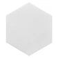 Snow White 10x10 Honed Hexagon Thassos Marble Tile (5 pack, 2.95 sq ft/case)