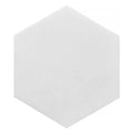Sample - Snow White 10x10 Honed Hexagon Thassos Marble Tile (5 pack, 2.95 sq ft/case)