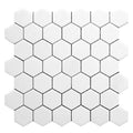 Sample - Pearl White 12x12 Polished Hexagon Thassos Marble Mosaic Tile (5 pack, 4.83 sq ft/case)