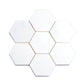 Nubes 10.2 in. x 10.6 in. Honed Pearl White Marble Mosaic Hexagon Wall and Floor Tile (3.75 sq ft/case) - 5 Pack