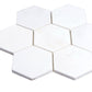 Nubes 10.2 in. x 10.6 in. Honed Pearl White Marble Mosaic Hexagon Wall and Floor Tile (3.75 sq ft/case) - 5 Pack