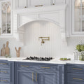 Honed white Thassos marble 12x13 inch herringbone mosaic tile backsplash in kitchen wall