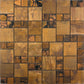5 pack Bronze 11.7 in. x 11.7 in. Honed Square Polished Metal Mosaic Tile (4.75 sq ft/case) - Sample