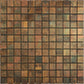 Bronze 12x12 Matte Square Metal Mosaic Tile (5 pack, 4.75 sq ft/case) - Sample