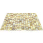 20-pack Skosh 11.6 in. x 11.6 in. Glossy Parchment Beige Glass Mosaic Wall and Floor Tile (18.69 sq ft/case) - Sample