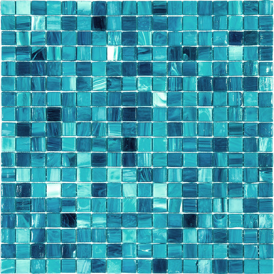 20-pack Skosh 11.6 in. x 11.6 in. Glossy Arctic Blue Glass Mosaic Wall and Floor Tile (18.69 sq ft/case)