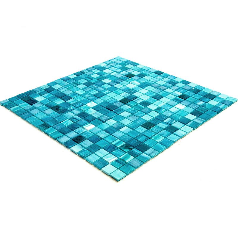 20-pack Skosh 11.6 in. x 11.6 in. Glossy Arctic Blue Glass Mosaic Wall and Floor Tile (18.69 sq ft/case)