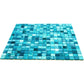 20-pack Skosh 11.6 in. x 11.6 in. Glossy Arctic Blue Glass Mosaic Wall and Floor Tile (18.69 sq ft/case)