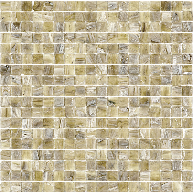 20-pack Skosh 11.6 in. x 11.6 in. Glossy Golden Brown Glass Mosaic Wall and Floor Tile (18.69 sq ft/case)