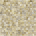 Sample - Golden Brown 12x12 Glossy Uniform Square Glass Mosaic Tile (20 pack, 18.69 sq ft/case)