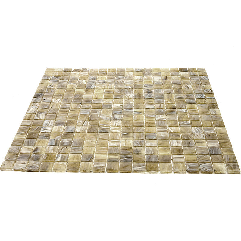 Golden Brown 12x12 Glossy Uniform Square Glass Mosaic Tile (20 pack, 18.69 sq ft/case) - Sample