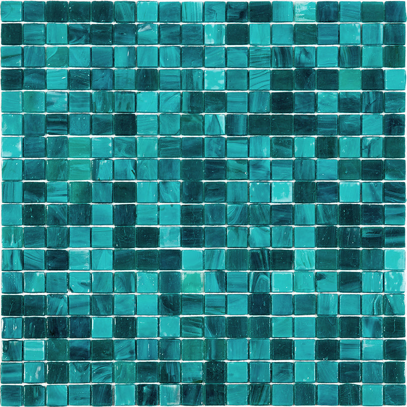 Cerulean Green 12x12 Glossy Uniform Square Glass Mosaic Tile (20 pack, 18.69 sq ft/case) - Sample