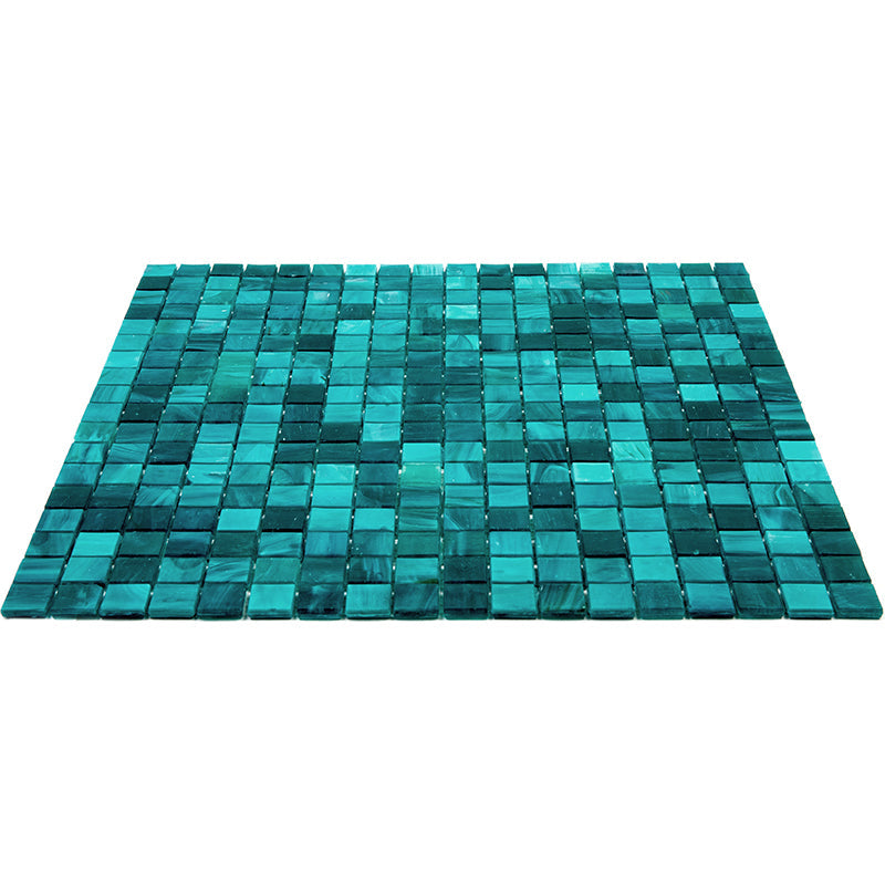 Cerulean Green 12x12 Glossy Uniform Square Glass Mosaic Tile (20 pack, 18.69 sq ft/case) - Sample