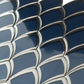 Sample - Blue, Gray 10x12 Glossy Glass Arabesque, Fan Mosaic Tile (4.25 sq ft/case, 5-Pack)