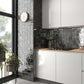Black 4x4 Glossy Square Ceramic Tile (50 pack, 5.39 sq ft/case) - Sample