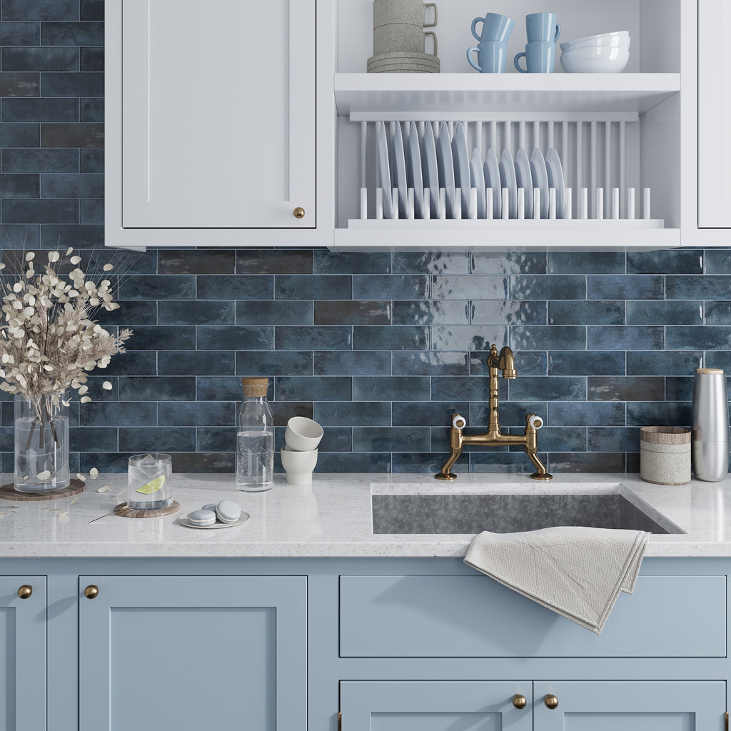 3x8 Antiek Blue Wall and Floor Tile 