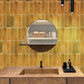 Honey Orange 2.5x8 Glossy Ceramic Subway Tile (38 pack, 5.38 sq ft/case) - Sample