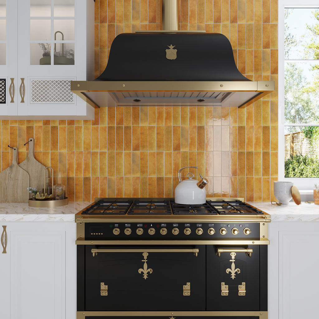 Honey Orange 2.5x8 Glossy Ceramic Subway Tile (38 pack, 5.38 sq ft/case) - Sample