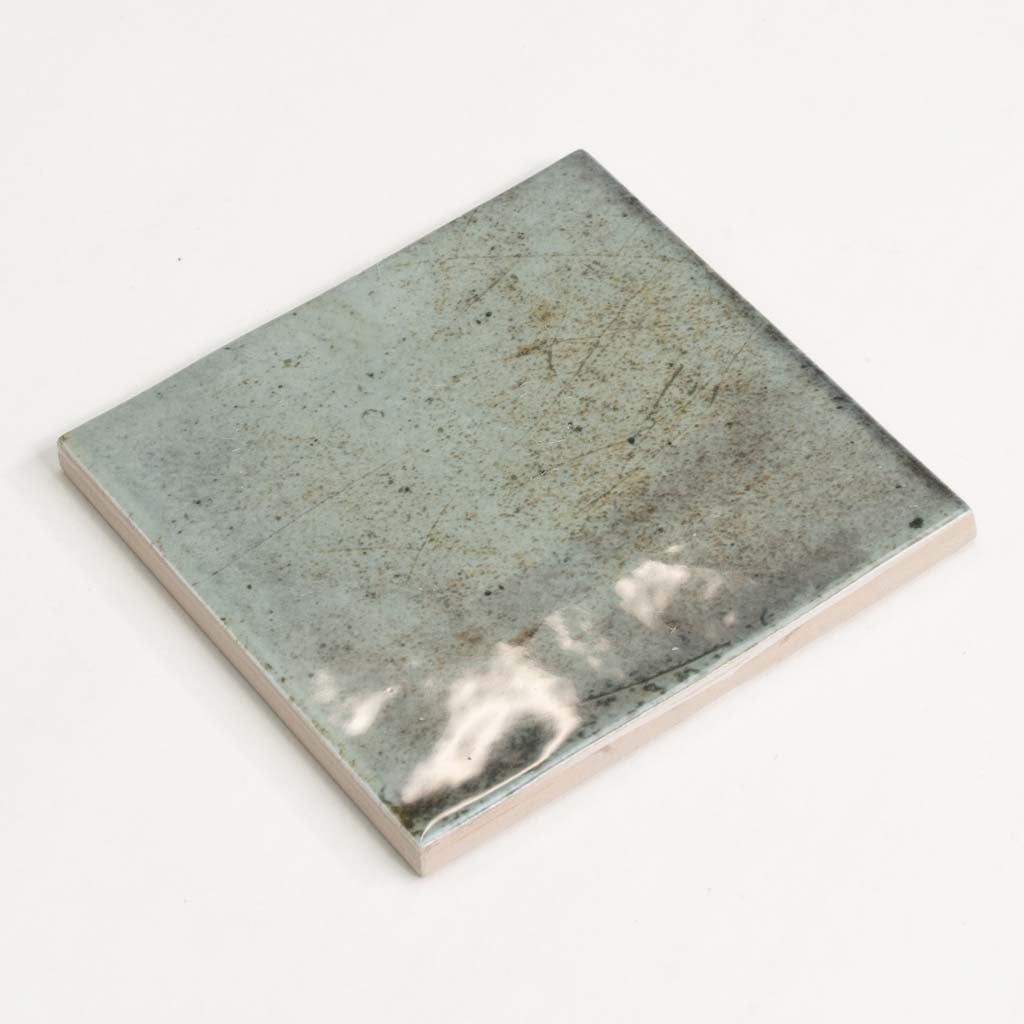 Sage Green 4x4 Glossy Square Ceramic Tile (50 pack, 5.39 sq ft/case) - Sample