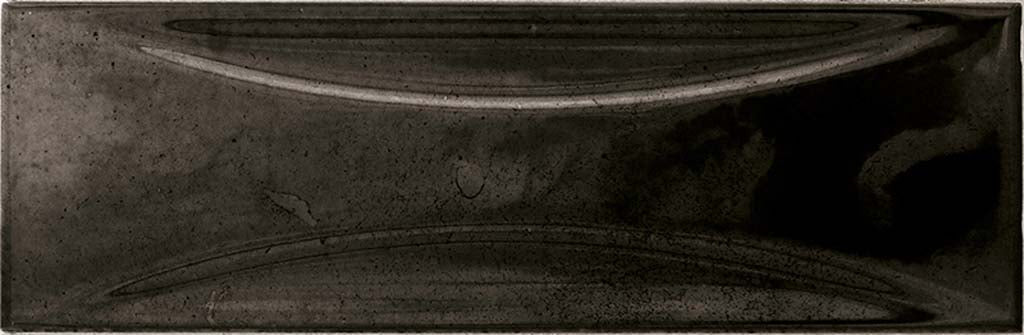 38 pack Antiek 2.58 in. x 7.9 in. Glossy Black Ceramic Subway Wall Tile (5.38 sq ft/case) - Sample