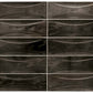 38 pack Antiek 2.58 in. x 7.9 in. Glossy Black Ceramic Subway Wall Tile (5.38 sq ft/case) - Sample