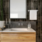 38 pack Antiek 2.58 in. x 7.9 in. Glossy Black Ceramic Subway Wall Tile (5.38 sq ft/case) - Sample
