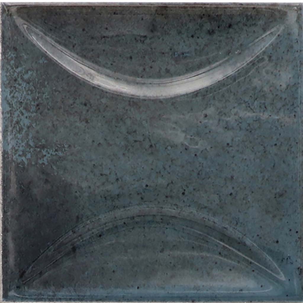 50 pack Antiek 3.94 in. x 3.94 in. Glossy Blue Ceramic Square Wall Tile (5.39 sq ft/case) - Sample