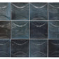 50 pack Antiek 3.94 in. x 3.94 in. Glossy Blue Ceramic Square Wall Tile (5.39 sq ft/case) - Sample