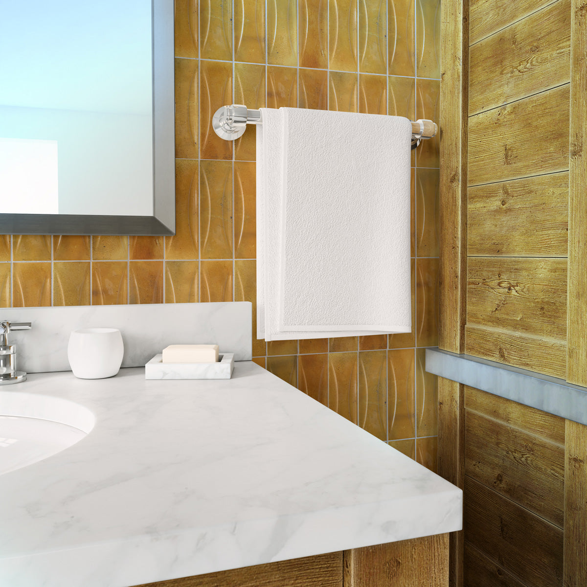 Honey Orange 2.5x8 Glossy Ceramic Subway Deco Tile (38 pack, 5.38 sq ft/case) - Sample