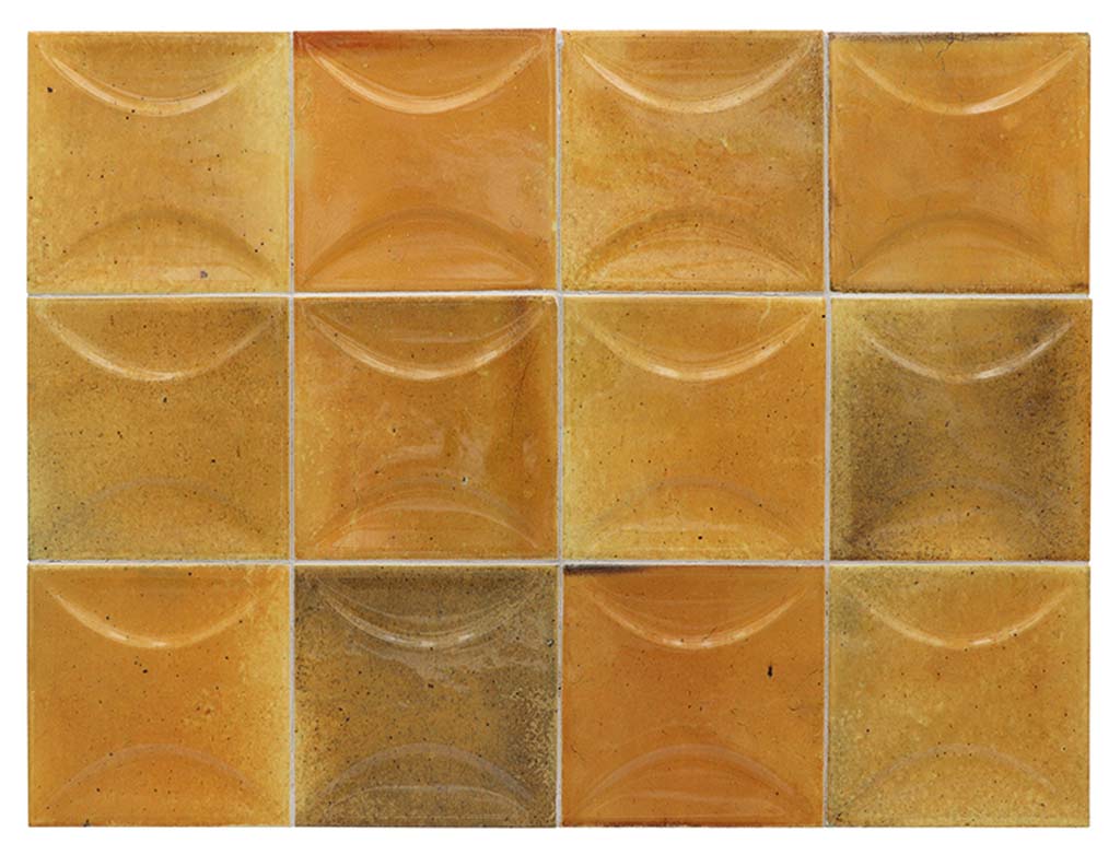 Honey Orange 4x4 Glossy Ceramic Square Deco Tile (50 pack, 5.39 sq ft/case) - Sample