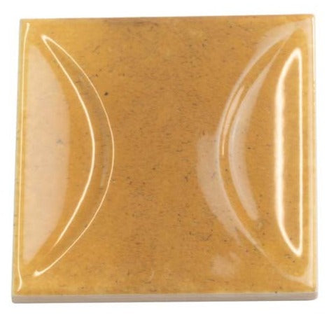 Honey Orange 4x4 Glossy Ceramic Square Deco Tile (50 pack, 5.39 sq ft/case) - Sample