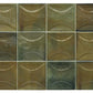Olive Green 4x4 Glossy Ceramic Square Deco Tile (50 pack, 5.39 sq ft/case) - Sample