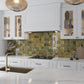 Olive Green 4x4 Glossy Square Ceramic Tile (50 pack, 5.39 sq ft/case) - Sample