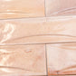 Pink 2.5x8 Glossy Ceramic Subway Deco Tile (38 pack, 5.38 sq ft/case) - Sample