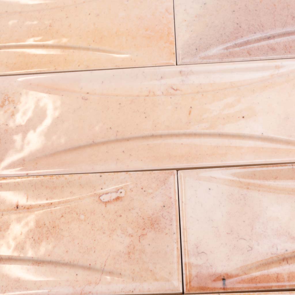 Pink 2.5x8 Glossy Ceramic Subway Deco Tile (38 pack, 5.38 sq ft/case) - Sample