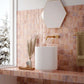 Pink 4x4 Glossy Ceramic Square Deco Tile (50 pack, 5.39 sq ft/case) - Sample