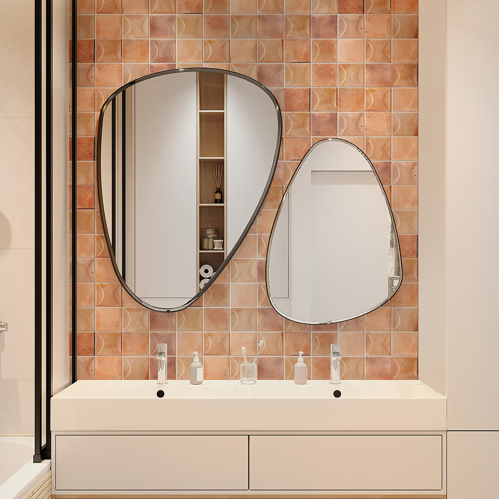 Pink 4x4 Glossy Square Ceramic Tile (50 pack, 5.39 sq ft/case) - Sample