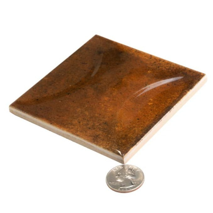 Red 4x4 Glossy Ceramic Square Deco Tile (50 pack, 5.39 sq ft/case) - Sample
