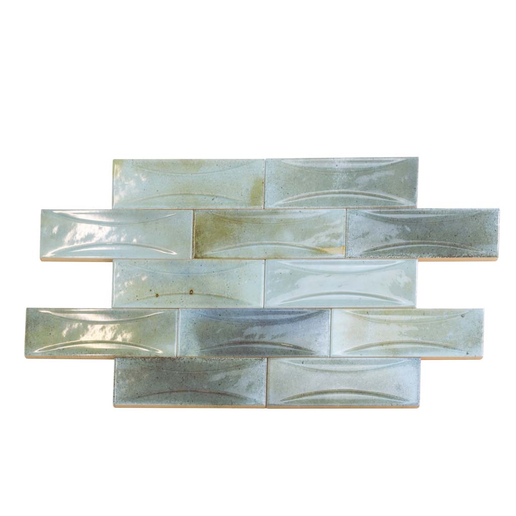 Blue 2.5x8 Glossy Ceramic Subway Deco Tile (38 pack, 5.38 sq ft/case) - Sample