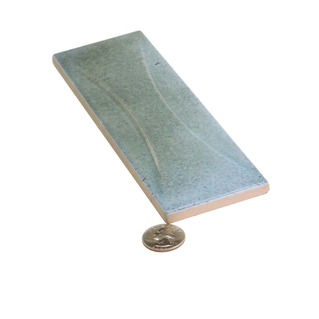Blue 2.5x8 Glossy Ceramic Subway Deco Tile (38 pack, 5.38 sq ft/case) - Sample