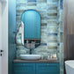 Blue 2.5x8 Glossy Ceramic Subway Deco Tile (38 pack, 5.38 sq ft/case) - Sample
