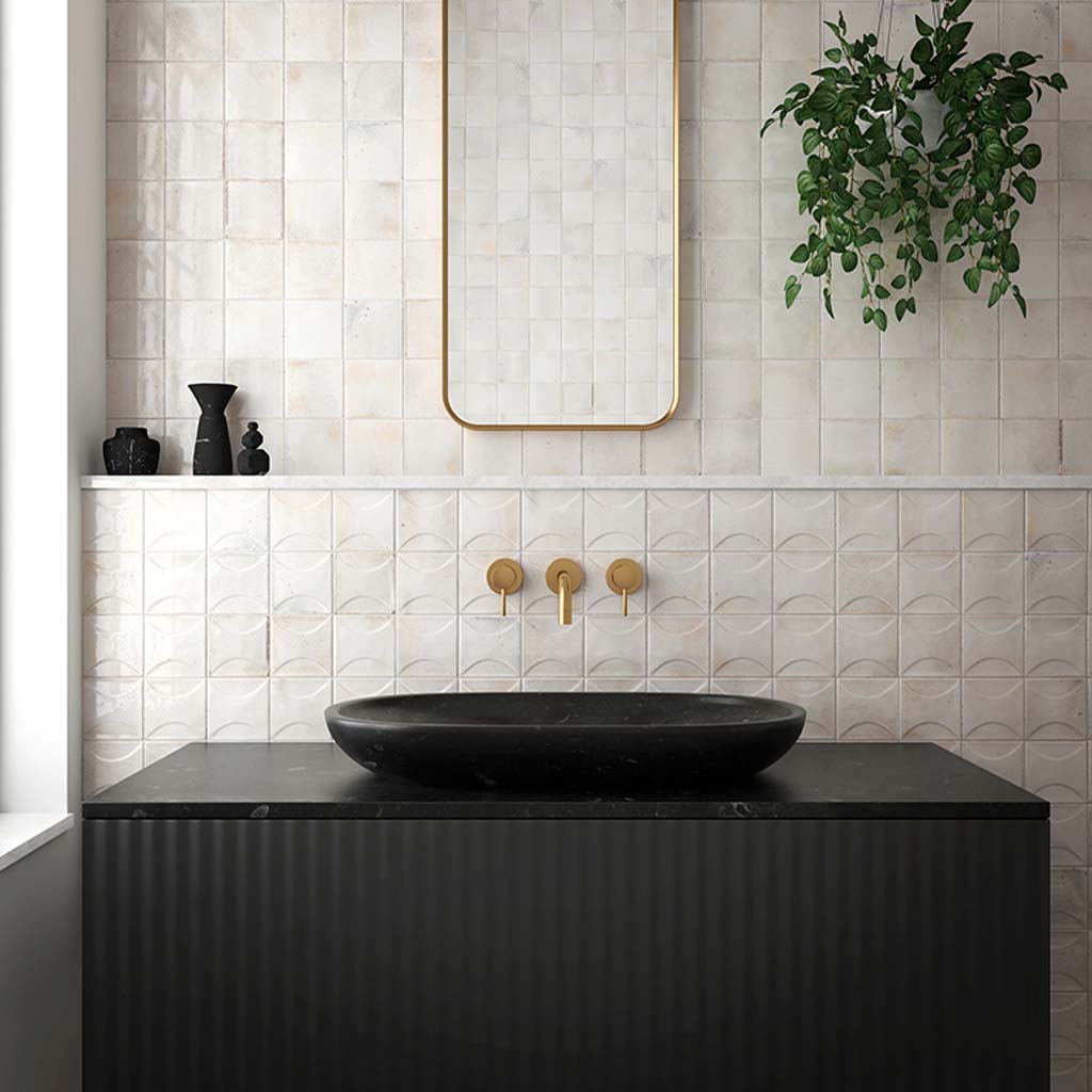 4x4 White Glossy Ceramic Tile
