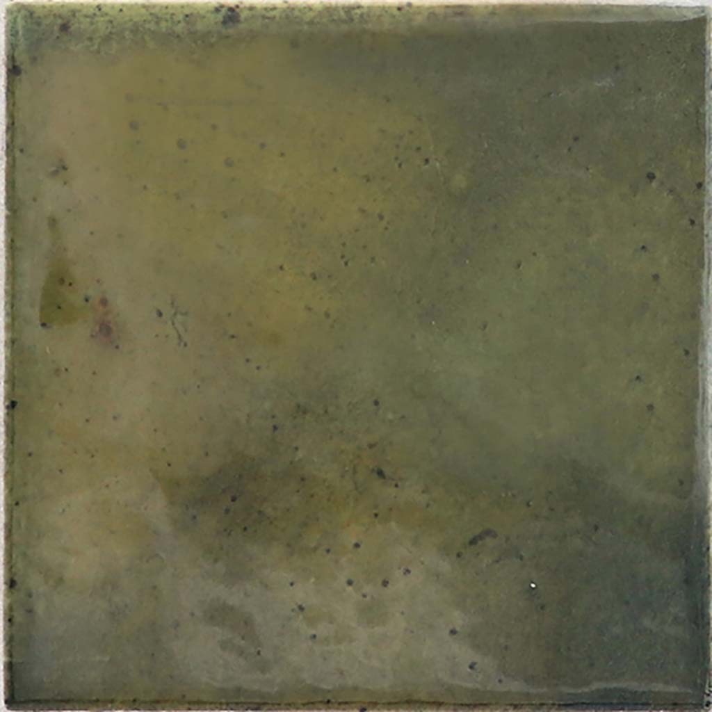 Olive Green 4x4 Glossy Square Ceramic Tile (50 pack, 5.39 sq ft/case) - Sample