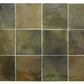 Olive Green 4x4 Glossy Square Ceramic Tile (50 pack, 5.39 sq ft/case) - Sample