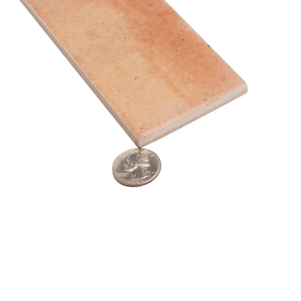 Pink 2.5x8 Glossy Ceramic Subway Tile (38 pack, 5.38 sq ft/case) - Sample