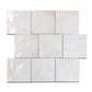 White 4x4 Glossy Square Ceramic Tile (50 pack, 5.39 sq ft/case) - Sample