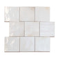 White 4x4 Glossy Square Ceramic Tile (50 pack, 5.39 sq ft/case) - Sample