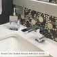 Multicolor 12x12 Glossy Textured Penny Round Glass Resin Mosaic Tile (5 pack, 5 sq ft/case) - Sample